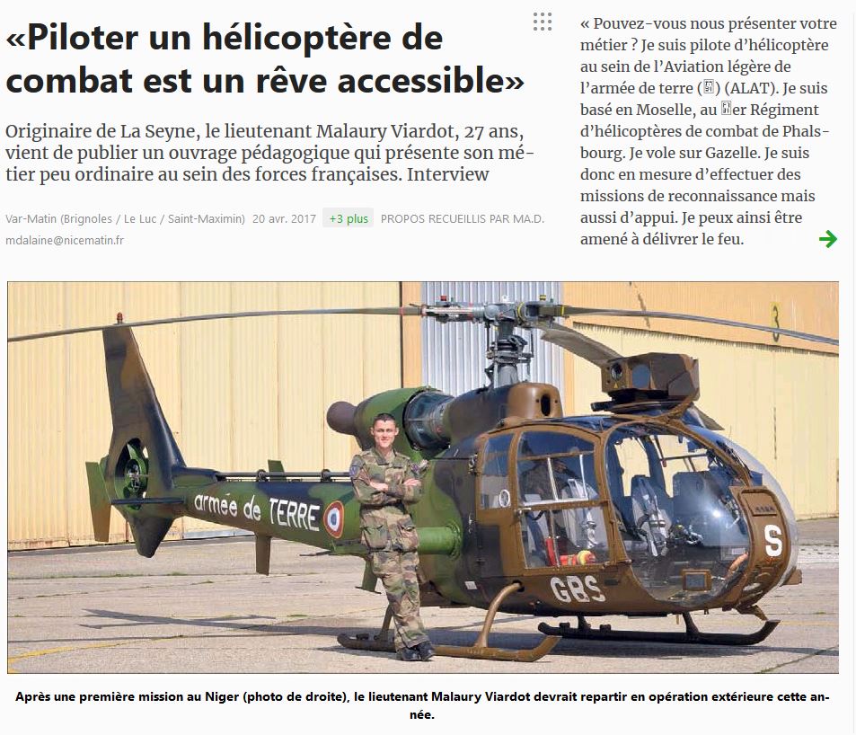 Var Matin Piloter Helicopetre de Combat
